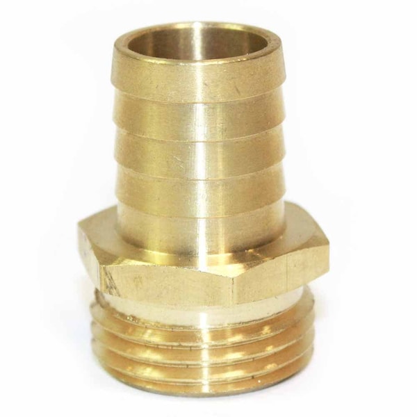 Interstate Pneumatics 3/4 Inch GHT Male x 3/4 Inch Barb Hose Fitting FGM312 - main